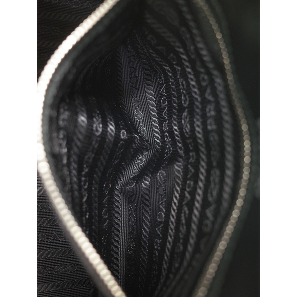 Prada Diagram Leather Bag Chain Shoulder Bag Black - Picture 7 of 9